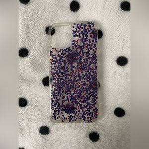 iPhone 12 sparkly confetti phone case